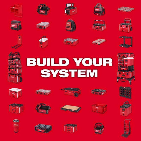 Milwaukee Packout Shelf Bin, 3.6 Inch, Red