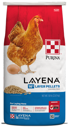 Purina® Layena® Pellets 16% Layer Hen Feed, 50 lb