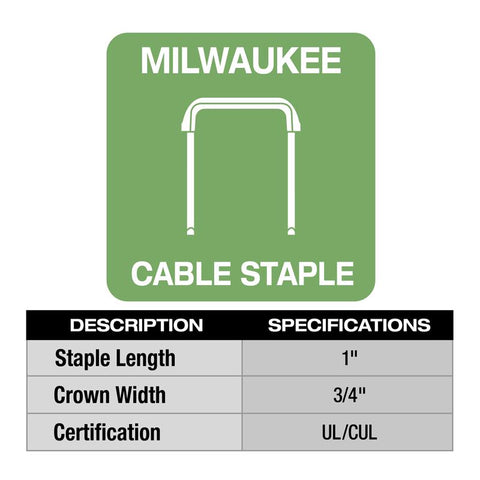 Milwaukee M12 Cordless Cable Stapler, 45 Magazine Capacity
