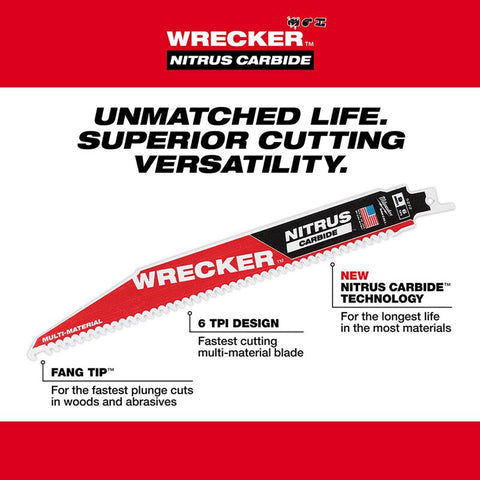 Milwaukee Wrecker Reciprocating Saw Blade