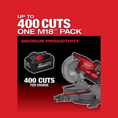 Milwaukee M18 FUEL Dual Bevel Sliding Compound Miter Saw, 10 inch Dia