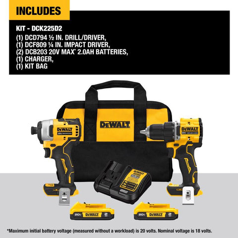 DeWalt 20V Drill/Driver Kit
