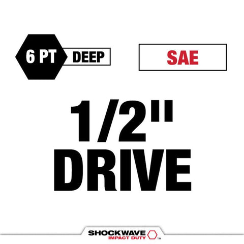Milwaukee 1/2"DR11/16" Imp Socket
