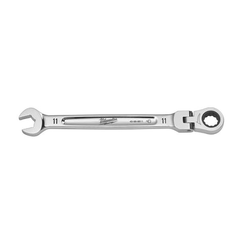 Milwaukee Metric Flex Head Combination Wrench, Chrome Vanadium Steel