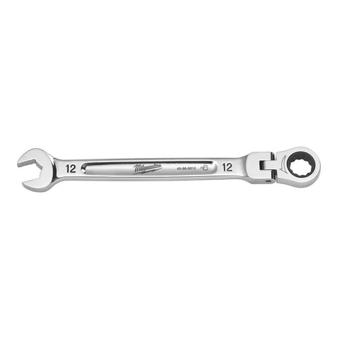 Milwaukee Metric Flex Head Combination Wrench, Chrome Vanadium Steel