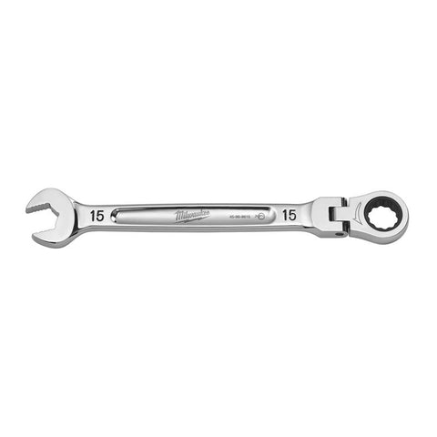 Milwaukee Flex Head Combination Wrench, Chrome