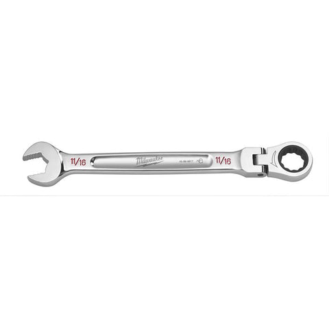Milwaukee SAE Flex Head Combination Wrench, Chrome Vanadium Steel