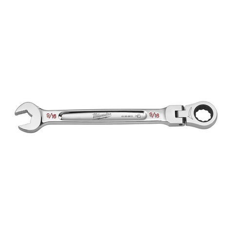 Milwaukee SAE Flex Head Combination Wrench, Chrome Vanadium Steel