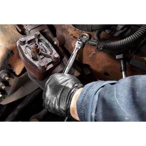 Milwaukee SAE Flex Head Combination Wrench, Chrome Vanadium Steel