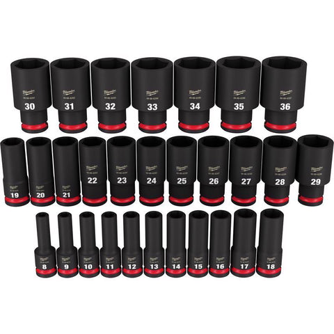 Milwaukee Dp Socket Set 29p 1/2"