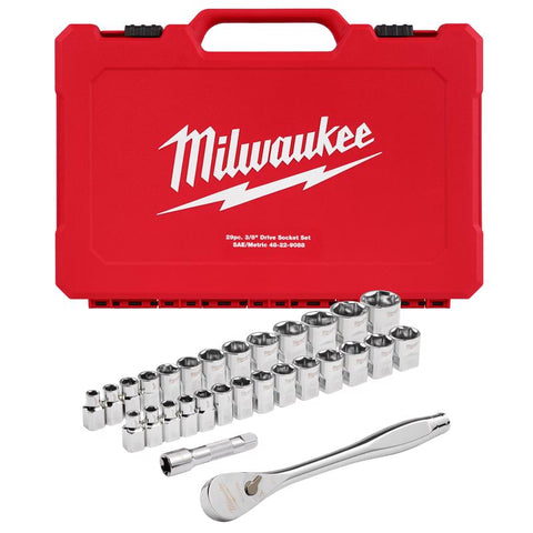 Milwaukee Ratchet/socket set3/8