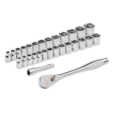 Milwaukee Ratchet/socket set3/8