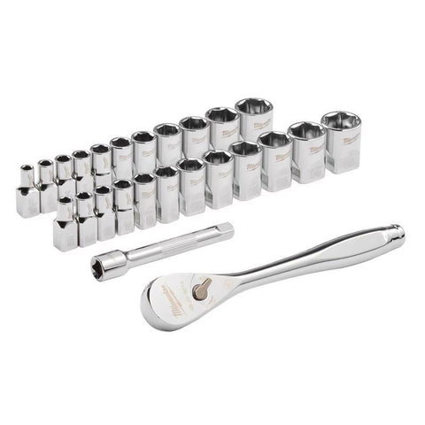 Milwaukee Ratchet/socket set1/4
