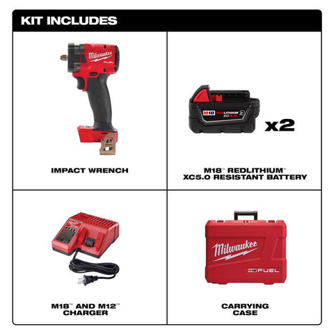 Milwaukee M18 3/8"ImpWrenchKit