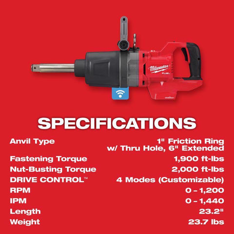 Milwaukee M18 Fuel High Torque Impact Wrench, 18 Volt