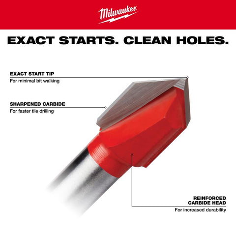Milwaukee 3/8" GLS/Tile Bit
