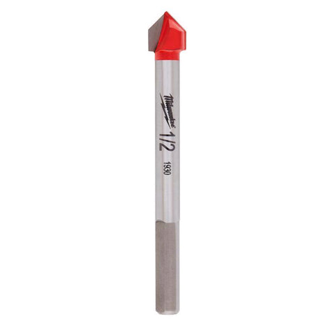 Milwaukee Glass & Tile Drill Bit, 1/2 Inch