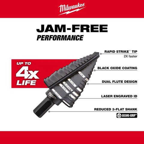 Milwaukee 7/8x1-3/8" StepDrillBit