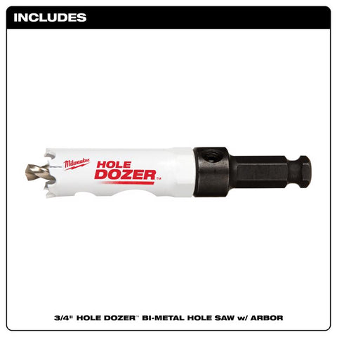 Milwaukee Hole Saw/arbor 3/4" Dzr