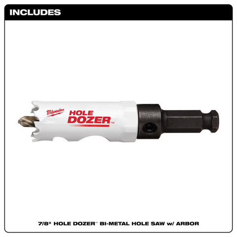 Milwaukee Hole Saw/arbor 7/8" Dzr