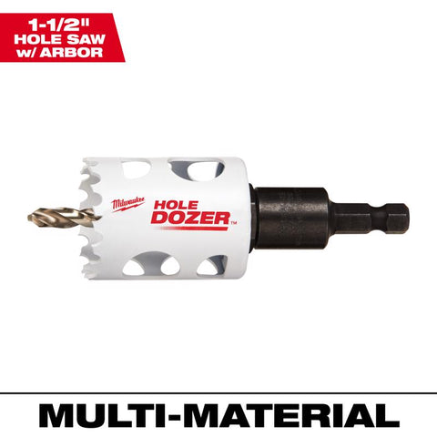 Milwaukee Hole Dozer Hole Saw, Bi-Metal, 1-1/2 Inch
