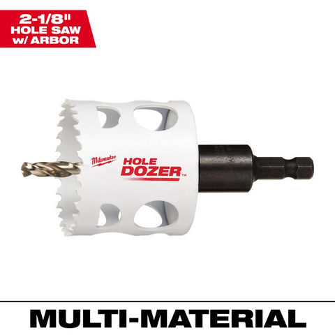 Milwaukee Hole Dozer Hole Saw, Bi-Metal, 1/4 Inch