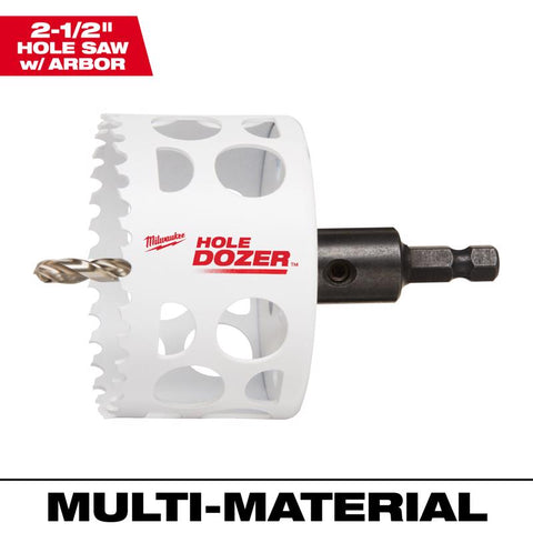 Milwaukee Hole Dozer Hole Saw, Bi-Metal, 1/4 Inch