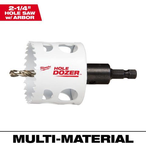 Milwaukee Hole Dozer Hole Saw, Bi-Metal, 2-1/4 Inch