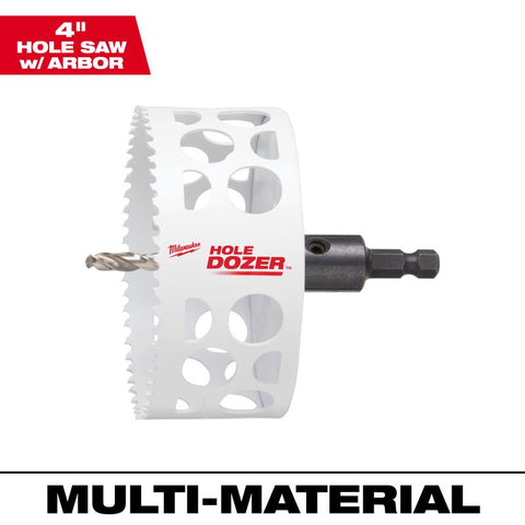 Milwaukee Hole Dozer Hole Saw, Bi-Metal, 4 Inch