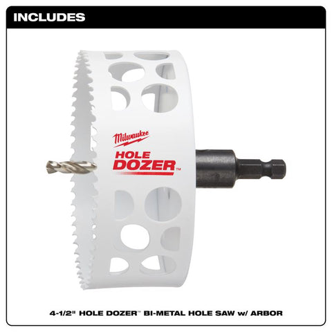 Milwaukee Hole Dozer Hole Saw, Bi-Metal, 4 Inch