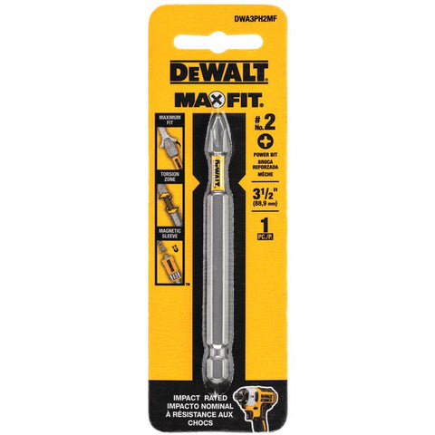 DeWalt Max Fit Phillips Screwdriver Bit, #2 x 3.5 Inch