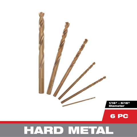 Milwaukee Drill Bit Set 6p Cblt