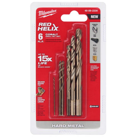 Milwaukee Drill Bit Set 6p Cblt