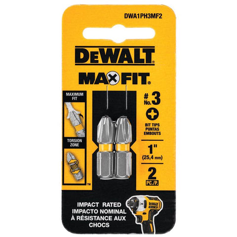 DeWalt Max Fit Phillips Screwdriver Bit Set, Steel