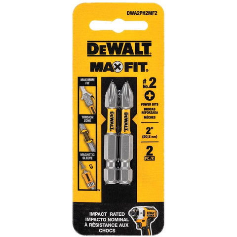 DeWalt Max Fit Phillips Screwdriver Bit Set, Steel