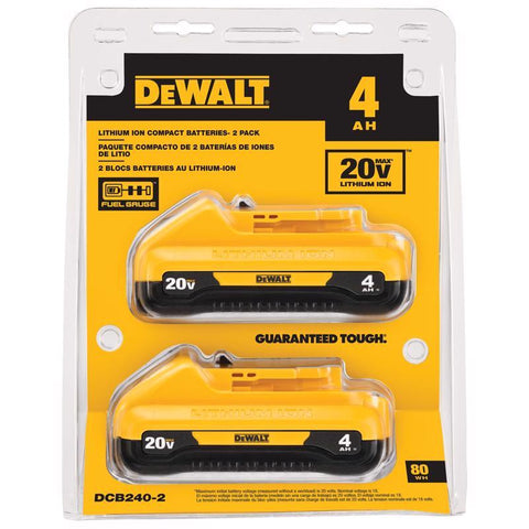 DeWalt 20V MAX Lithium-Ion Battery Combo Pack, Lithium-Ion