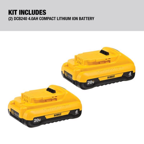 DeWalt 20V MAX Lithium-Ion Battery Combo Pack, Lithium-Ion