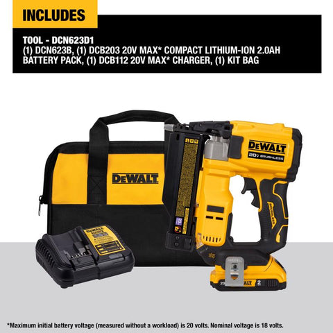 DeWalt 20V 23Ga Pin Nailer