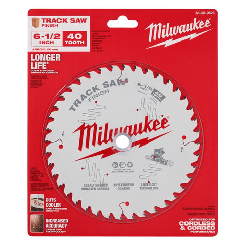 Milwaukee Tungsten Carbide Track Saw Blade, 40 Teeth, 6-1/2 inch