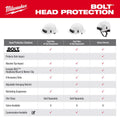Milwaukee BOLT Front Brim Hard Hat, White