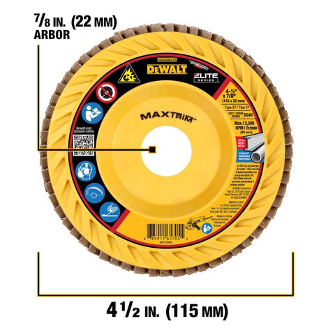 DeWalt Flapdsc 40g 4.5x7/8