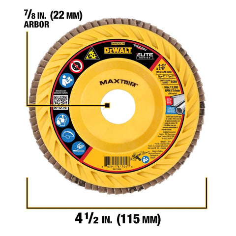 DeWalt Flapdsc 80g 4.5x7/8