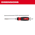 Milwaukee 14-in-1 Ratcheting Multi-Bit Screwdriver, 10.12 inch