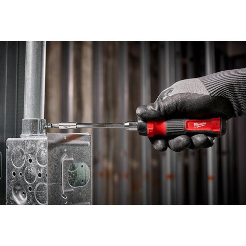 Milwaukee 14-in-1 Ratcheting Multi-Bit Screwdriver, 10.12 inch