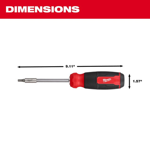 Milwaukee Hex Shank 14-in-1 Multi-Bit Screwdriver, 16 Pieces