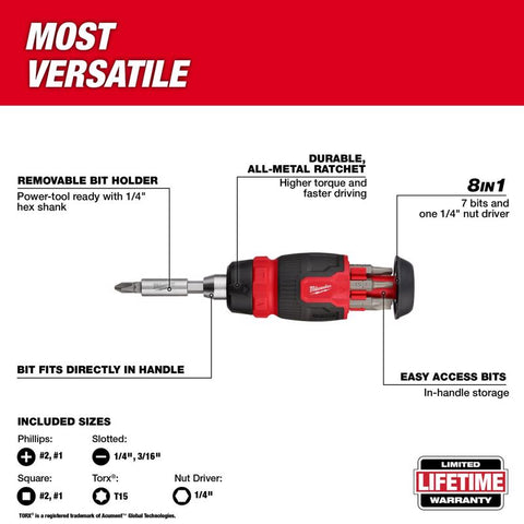 Milwaukee Compact Ratcheting Screwdriver Set, 2 pieces