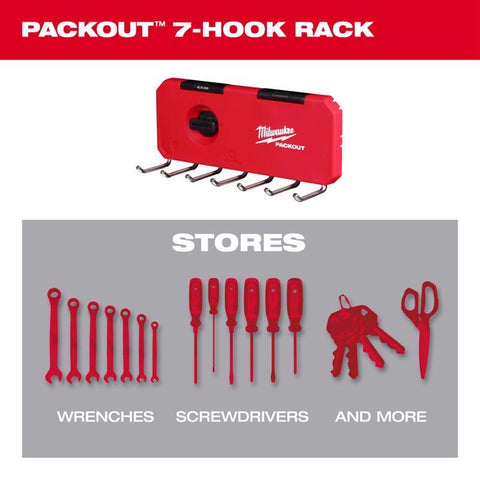 Milwaukee 7-Hook Rack