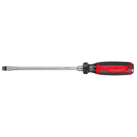 Milwaukee Tool Slotted Screwdriver, Black/Red