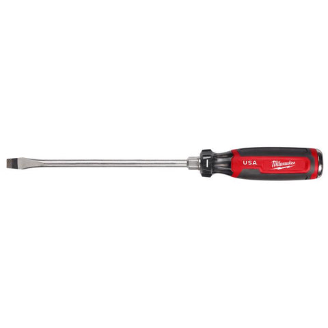 Milwaukee Tool Slotted Screwdriver, Black/Red