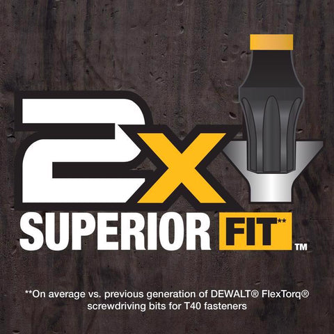 DeWalt Impct Drvr Bit T40 3P